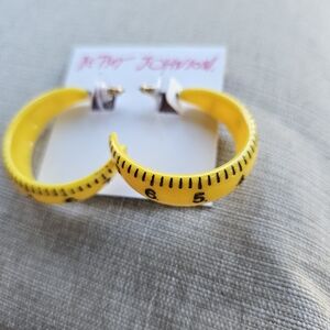 Yellow Hoop Earrings for Kids